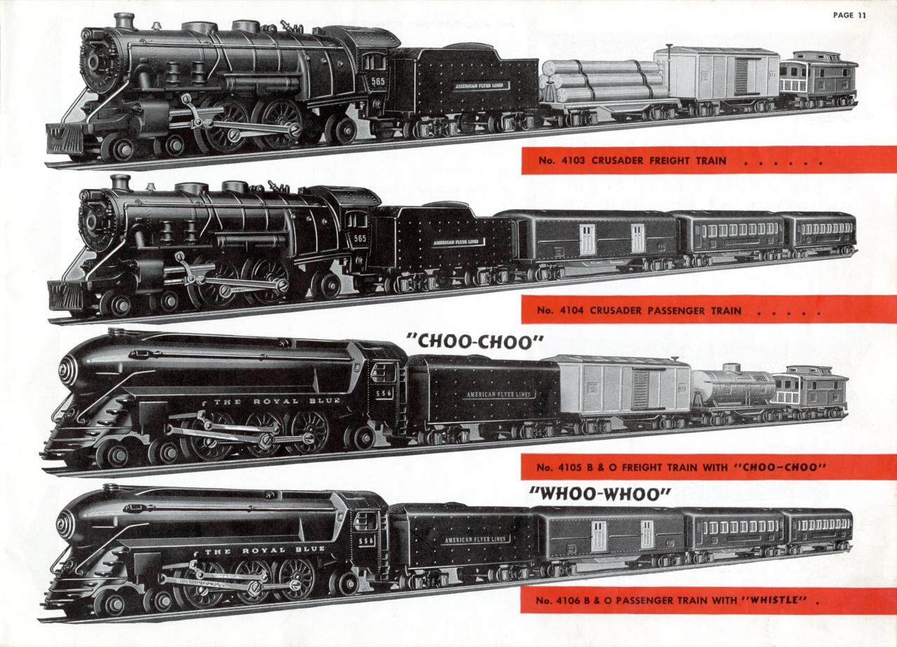 American Flyer Trains 1941, page 11 A.C. Gilbert Catalog Archive